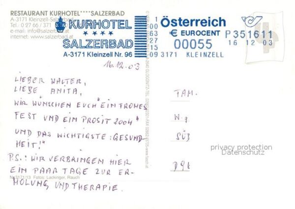 Kleinzell Hainfeld Restaurant Salzerbad – Bild 2