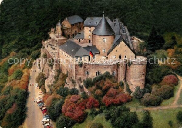 Waldeck Edersee Schloss Fliegeraufnahme