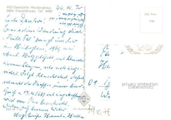 Friedrichroda Gaststätte Heuberghaus – Bild 2