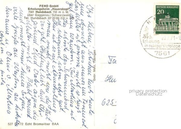 Hundsbach Forbach Erholungsheim Hauerskopf – Bild 2