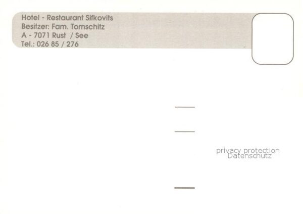 Rust Burgenland Hotel Sifkovits – Bild 2