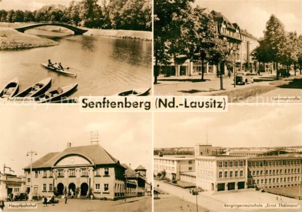 Senftenberg Niederlausitz Bahnhofstrasse Bergingenieurschule Erns