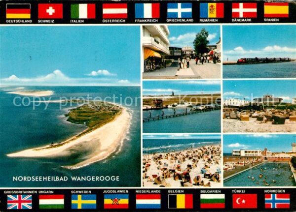 Wangerooge Nordseebad Fliegeraufnahme Strand Freibad