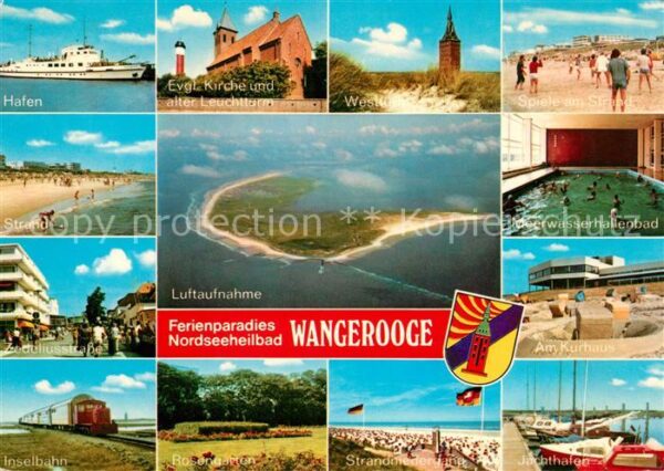Wangerooge Nordseebad Evangelische Kirche Leuchtturm Jachthaf