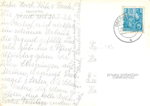 Oberhof Thueringen Ernst Thälmann Haus – Bild 2