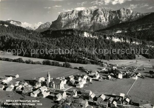 Bezau Vorarlberg Fliegeraufnahme Kanisfluh