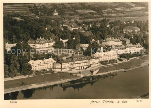 Dresden Fliegeraufnahme Schloss Pillnitz