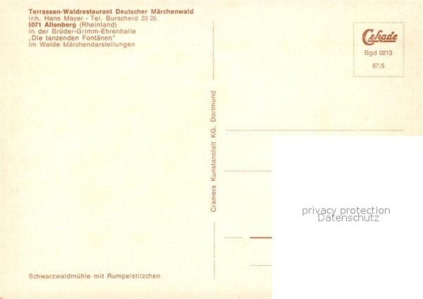 Altenberg Rheinland Terrassen Waldrestaurant Deutscher Märc – Bild 2