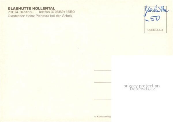 Breitnau Glashütte Höllental Glasbläser Pichotta – Bild 2