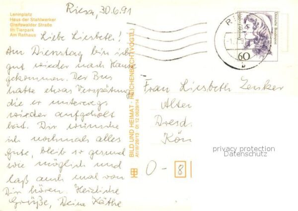 Riesa Sachsen Rathaus Tierpark Leninplatz – Bild 2