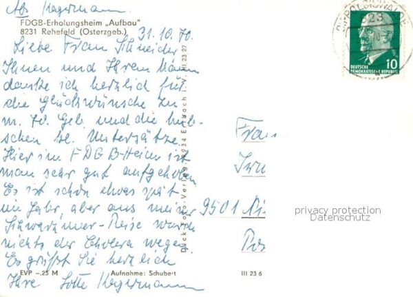 Rehefeld-Zaunhaus FDGB Erholungsheim Aufbau – Bild 2