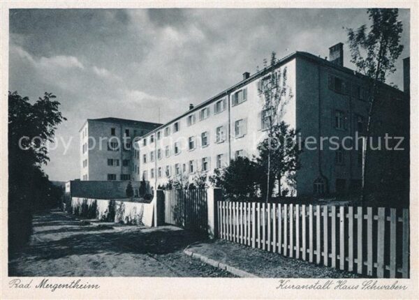 Mergentheim Bad Kuranstalt Haus Schwaben