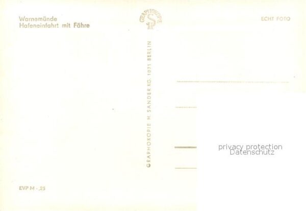 Warnemuende Ostseebad Hafeneinfahrt Fähre – Bild 2