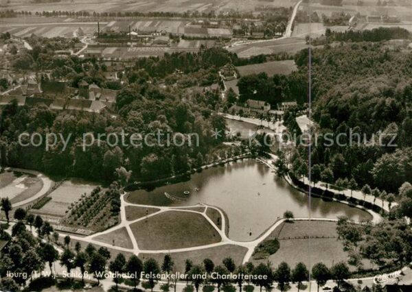 Iburg Teutoburger Wald Fliegeraufnahme Schloss Waldhotel Felse