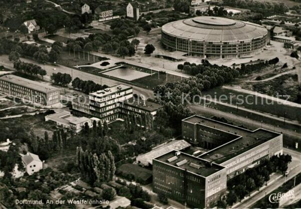 Dortmund Fliegeraufnahme Westfalenhalle