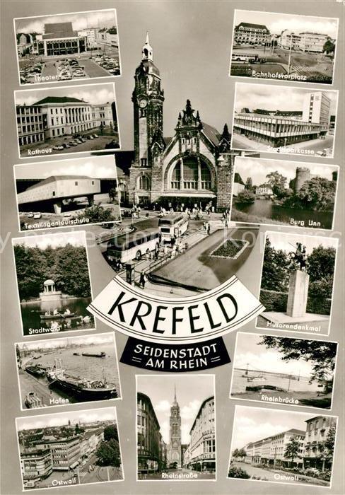 Krefeld Theater Rathaus Stadtwald Husarendenkma