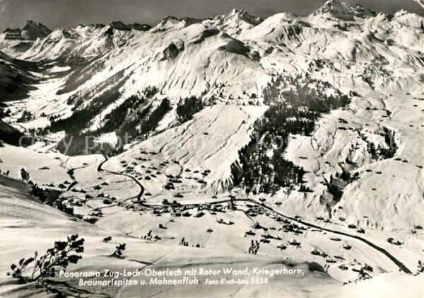 Braunarlspitze Panorama Zug Lech Oberlech Rote Wand Kr