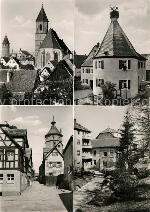 Gunzenhausen Altmuehlsee Kirche Färberturm Storchennest