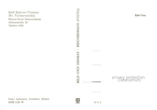 Bad Saarow-Pieskow Maxim Gorki Gedenkstätte – Bild 2