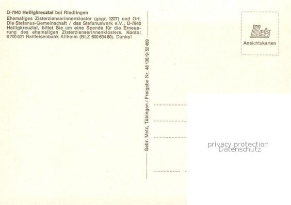 Heiligkreuztal Fliegeraufnahme Zisterzienserinnenklost – Bild 2