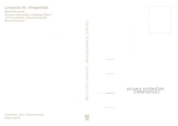 Landwuest Bauernmuseum Konsumgaststätte Goldener – Bild 2