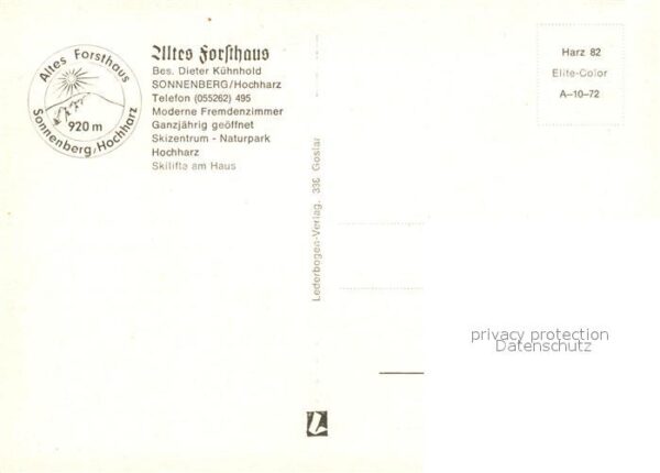 Sonnenberg Harz Altes Forsthaus – Bild 2
