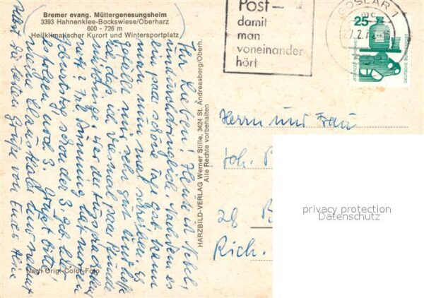 Hahnenklee-Bockswiese Harz Müttergenesungswerk – Bild 2