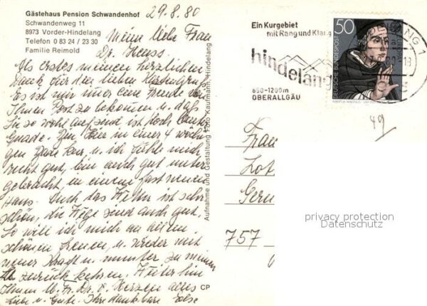 Vorderhindelang Pension Schwandenhof – Bild 2