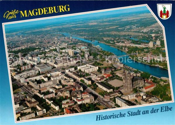 Magdeburg Fliegeraufnahme