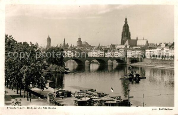 Foto Kellner Rolf Nr. 3918 Frankfurt am Main Alte Brücke