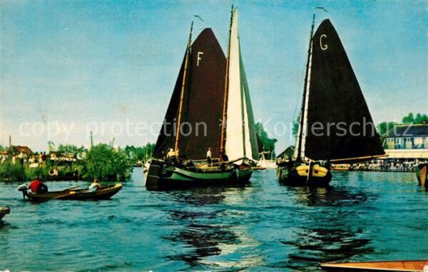 Segelboote Friesland Skutsjesilen Eernewoude