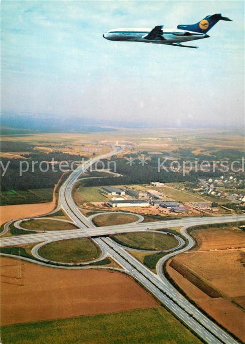 Lufthansa Flughafen Köln Bonn Autobahnkreuz Flieg