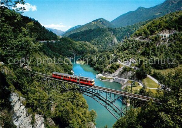 Eisenbahn Centovallina Ponte Lago di Palagnedra
