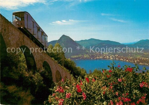 Zahnradbahn Lugano Funicolare Cassarate Monte Bre