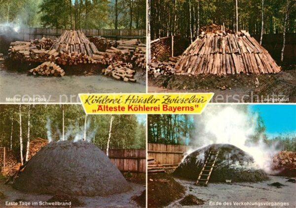 Koehlerei Häusler Zwieselsau Meiler Schwellbrand