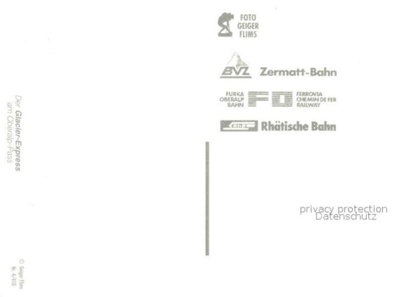 Eisenbahn Glacier-Express Oberalp-Pass – Bild 2