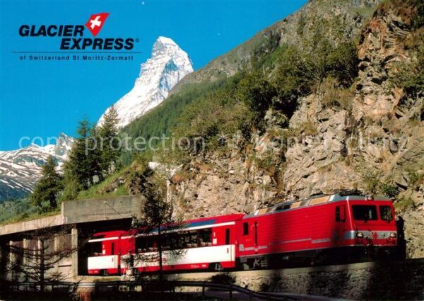 Eisenbahn Glacier-Express Zermatt Matterhorn