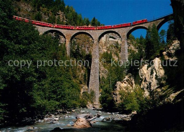 Eisenbahn Filisur Landwasserviadukt