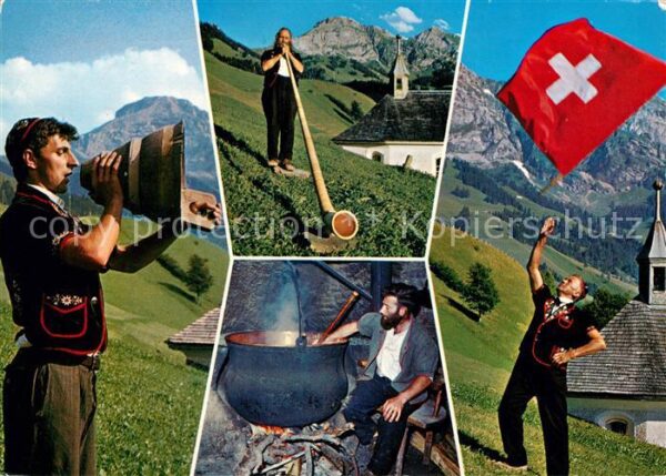 Alphorn Alpleben Fahnenschwingen Betruf Sennere