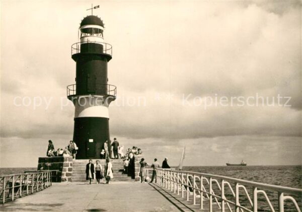 Leuchtturm Lighthouse Warnemünde Mole