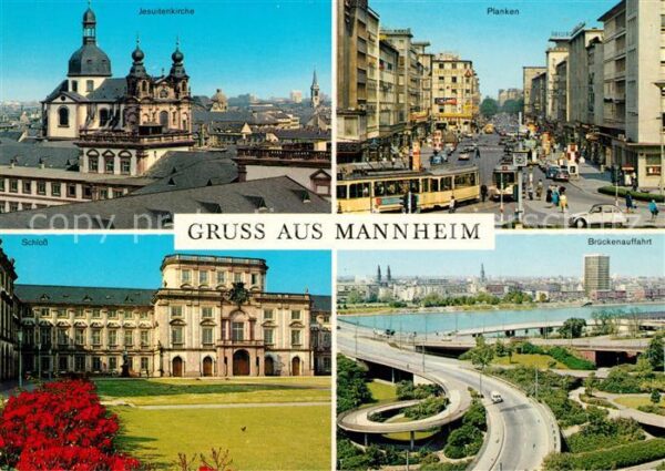 Mannheim Jesuitenkirche Planken Schloss Brückena