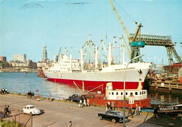 Schiffe Ships Navires Republica of Colombia Hamburg Hafen