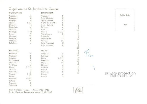 Kirchenorgel St. Janskerk Gouda – Bild 2