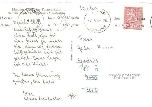 Rentier Rentierherden Finnland Autostrasse – Bild 2