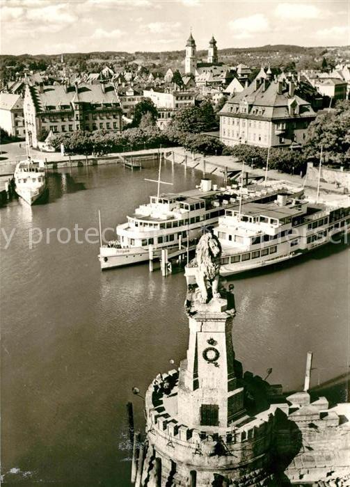 Motorschiffe Allgäu Lindau Bodensee Hafen
