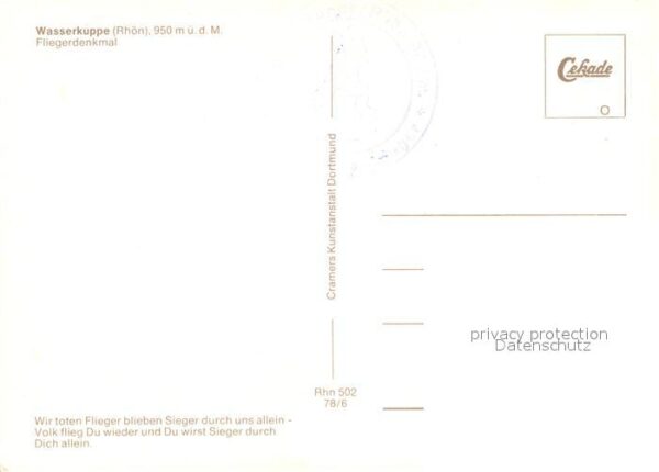 Segelflug Gliding Vol-Voile Vuolo-a-Vela Wasserkuppe Rhön Fliegerdenkmal – Bild 2