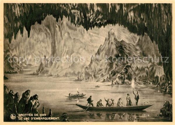 Hoehlen Caves Grottes Grottes de Han Lac d_Embarquement
