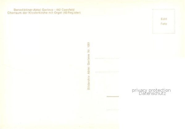 Kirchenorgel Benediktiner-Abtei Gerleve Coesfeld Cho – Bild 2