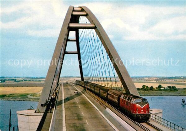 Eisenbahn Fehmarnsund-Brücke Vogelfluglinie Deuts
