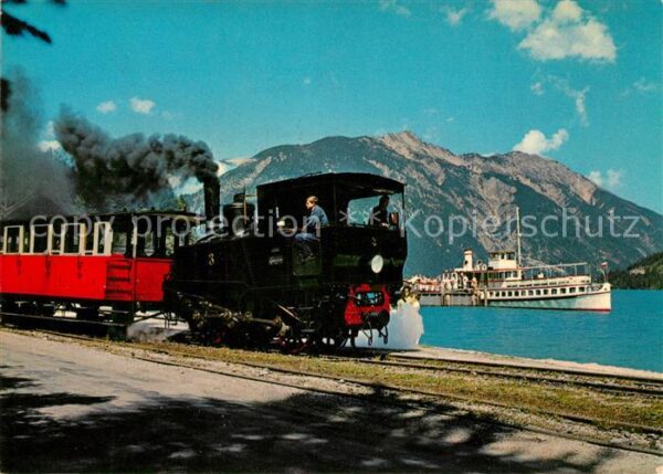 Lokomotive Achenseebahn Zahnradbahn Dampfer Stadt
